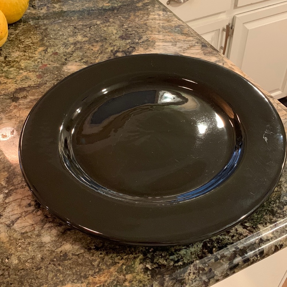 RALPH LAUREN ITALY LARGE STONEWEAR SERVING PLATE 14 INCH ROUND
